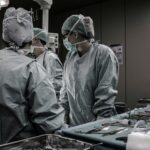Doctors are working in the operating room