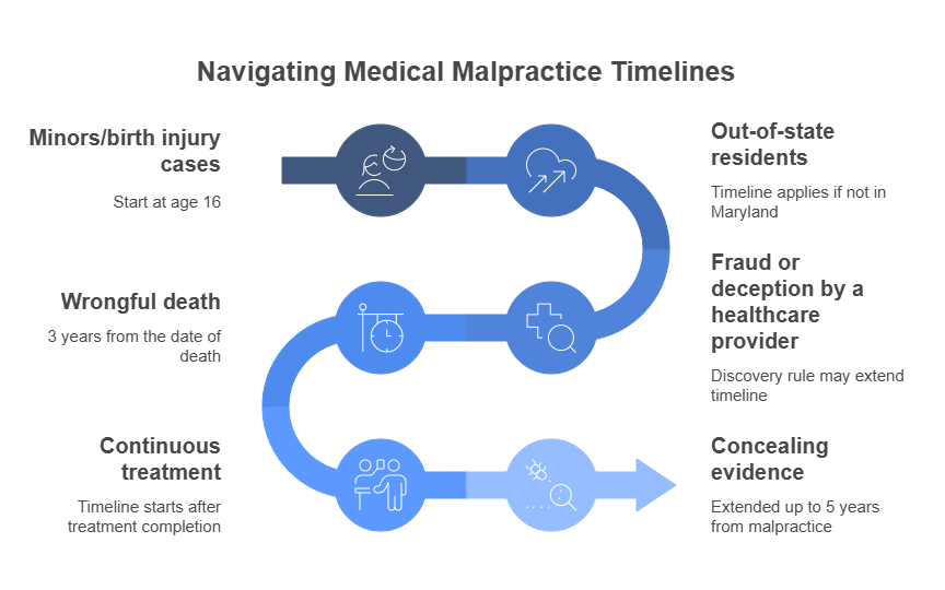 Navigating Medical Malpractice - timeline