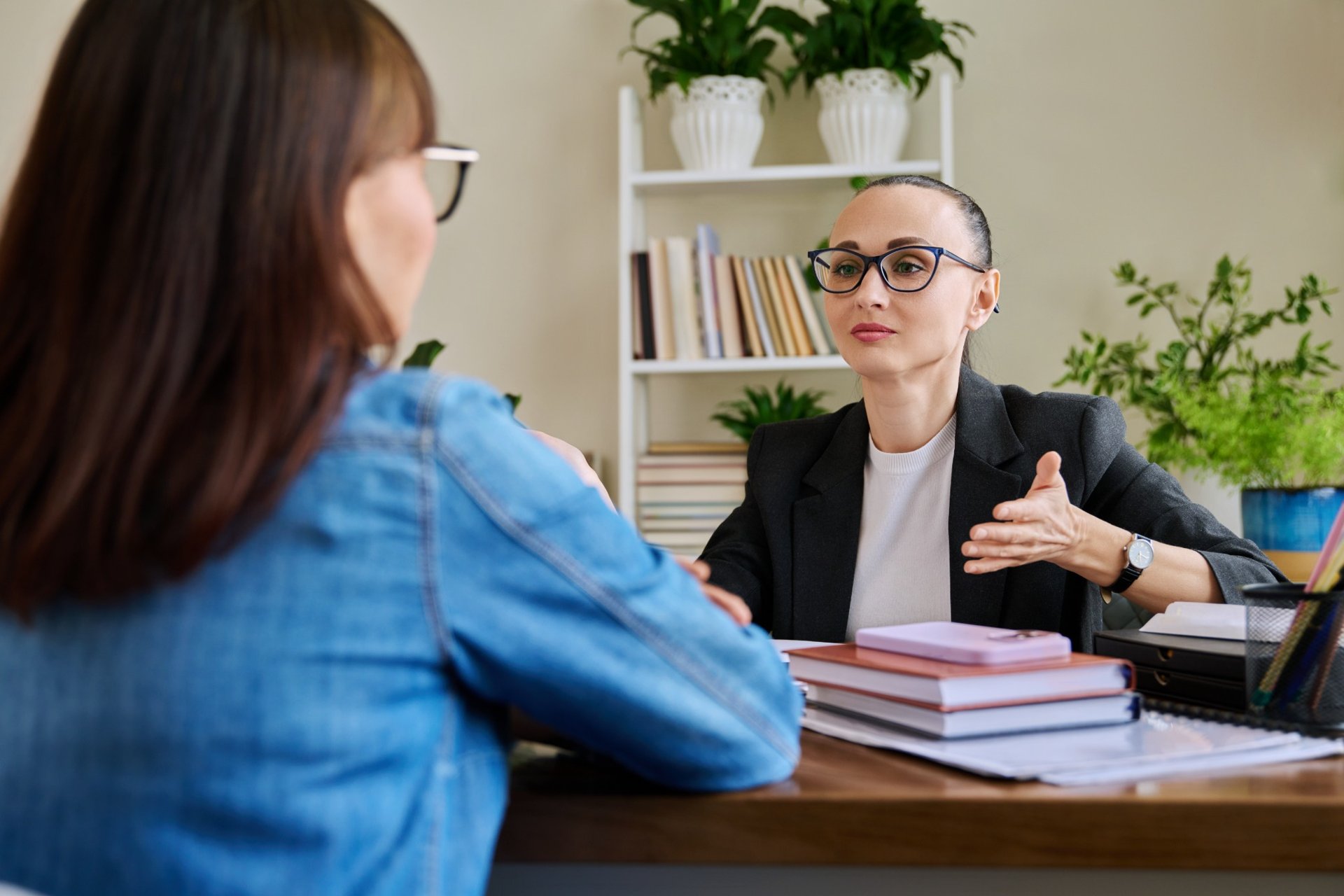 Female lawyer having a session with woman client