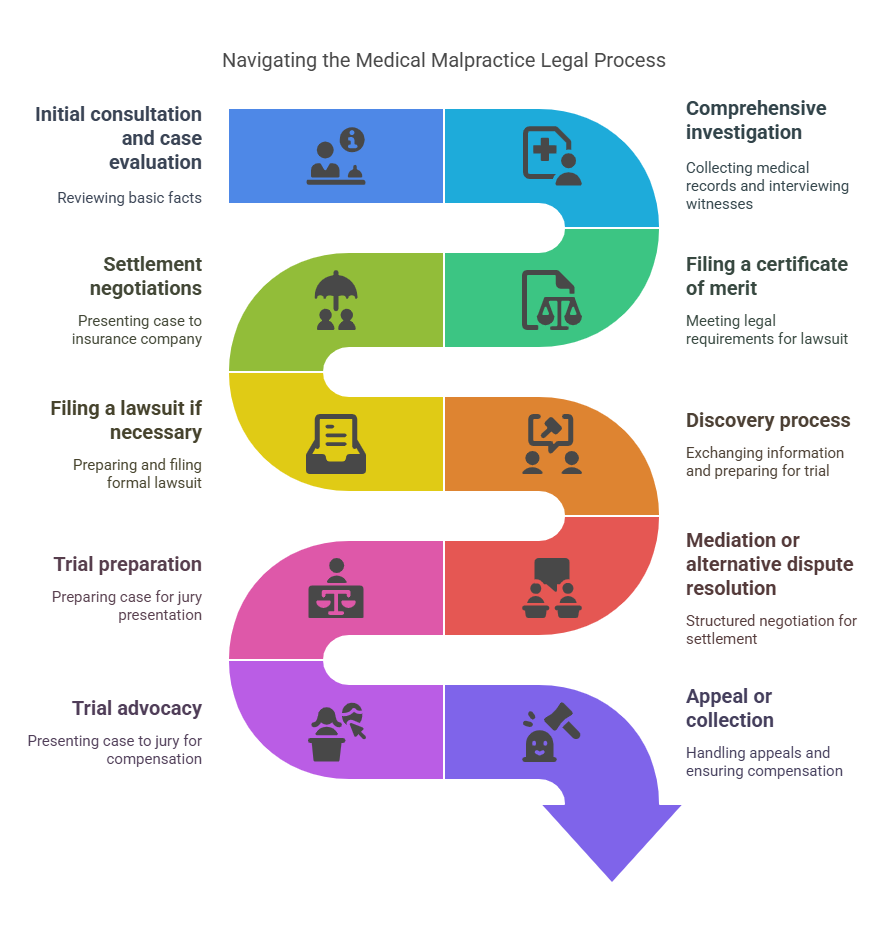 Our Legal Process For Your Medical Mal Claim - visual selection