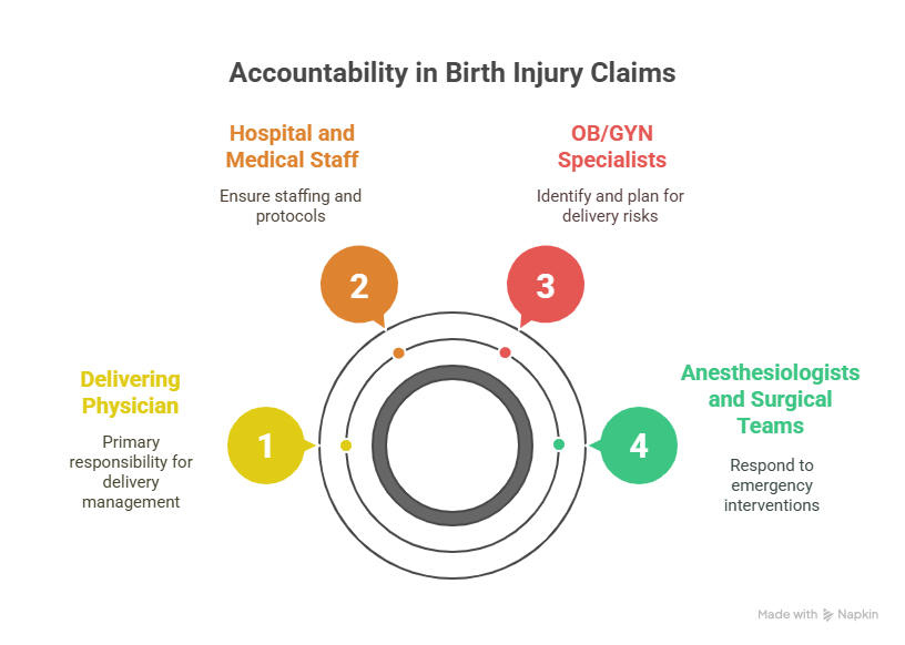 Who can be held accountable in a birth injury claim_ - visual selection